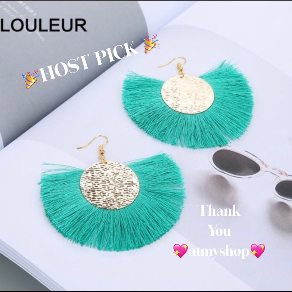 Large Round Fringe Earrings